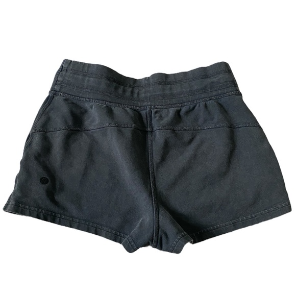 Lululemon Loop Back Short Black Gray Women’s Size 4 - Picture 2 of 6